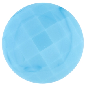 Checker Cut Gemstone Turquoise- Coin