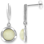 Silver Earring with Moon Stone