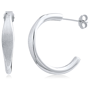 Plain Silver Hoop Earring