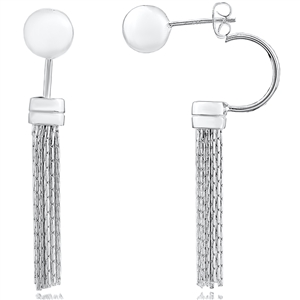 Plain Silver Earring