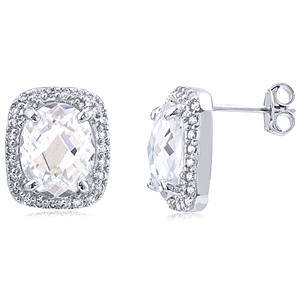 Silver Earring with CZ