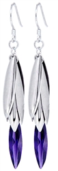 Silver Earring with Cubic Zirconia