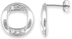 Silver Earring with CZ