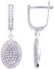 Silver Earring with Micro Set Cubic Zirconia