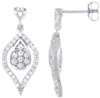 Silver Earring with Cubic Zirconia