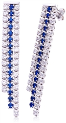 Silver Earring with Cubic Zirconia