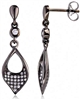 Silver Earrings with Micro Set Cubic Zirconia