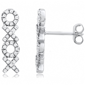 Silver Earrings With CZ