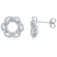 Silver Dangling Earring with CZ