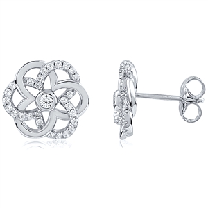 Silver Earring with CZ