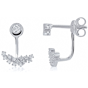 Silver Earring with CZ