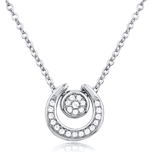 Silver Necklace With CZ