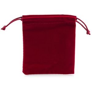 Velvet Burgundy Pouch