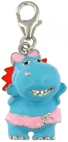 Silver & Enamel Charm - Rhino