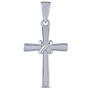 Plain Silver Cross Pendant