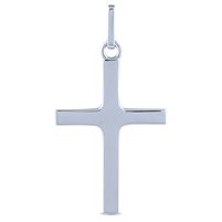 Plain Sterling Silver Cross Pendant