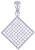 Silver Pendant with Micro Set Cubic Zirconia