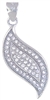 Silver Pendant with Micro Set Cubic Zirconia