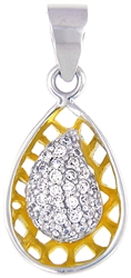 Silver Pendant with Cubic Zirconia