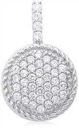 Silver Pendant with Cubic Zirconia