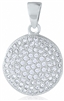 Silver Pendant with Micro Set CZ