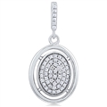 Silver Pendant with Cubic Zirconia