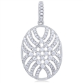 Silver Pendant With CZ