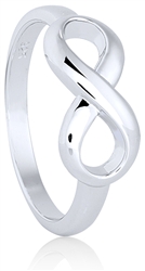 Plain Silver Infinity Ring