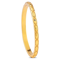 Yellow Gold Plated Sterling Silver Ring with Marquise Pattern Design