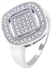 Silver Ring with Micro Set Cubic Zirconia