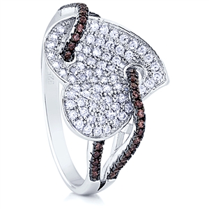 Silver Ring with Micro Set CZ