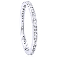 Silver Eternity Band Ring