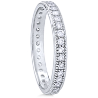 Silver Eternity Ring with Cubic Zirconia