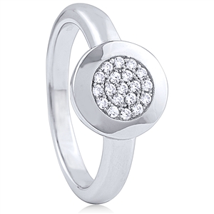 Silver Ring with Cubic Zirconia