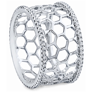 Silver Ring with Cubic Zirconia