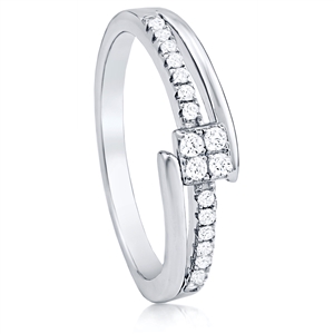 Silver Ring with CZ