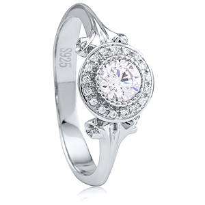 Silver Ring with CZ