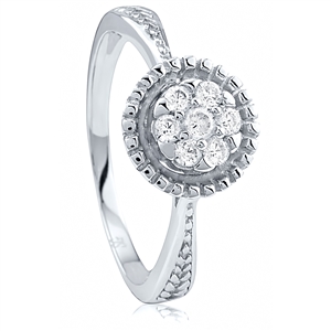 Silver Ring with CZ