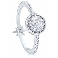 Silver Ring with CZ