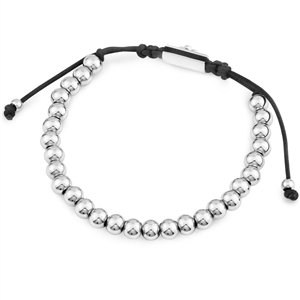 Adjustable Stainless Steel Beads Bracelet