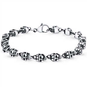 Stainless Steel Skull Bracelet