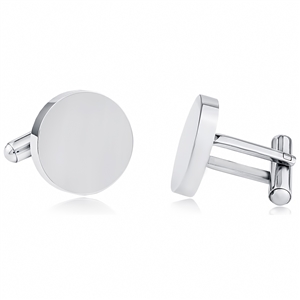 Stainless Steel Round Cufflink