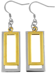 Stainless Steel Earring with Gold Plated