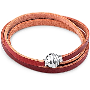 Stainless Steel Leather Bracelet