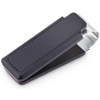 Brass Rhodium Plated With Black Paint Money Clip