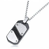 Stainless Steel Pendant With 24 Inches Necklace