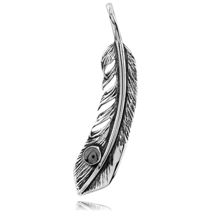 Stainless Steel Pendant - Feather