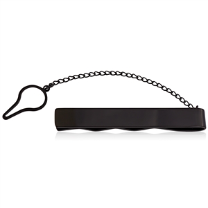 Stainless Steel Black Tie Bar