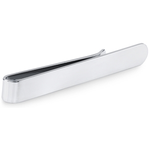 Brass Matte Rhodium Plated Tie Bar