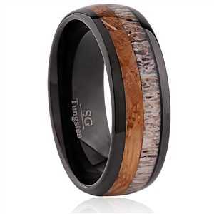 Tungsten Carbide with Carbon Fiber Ring